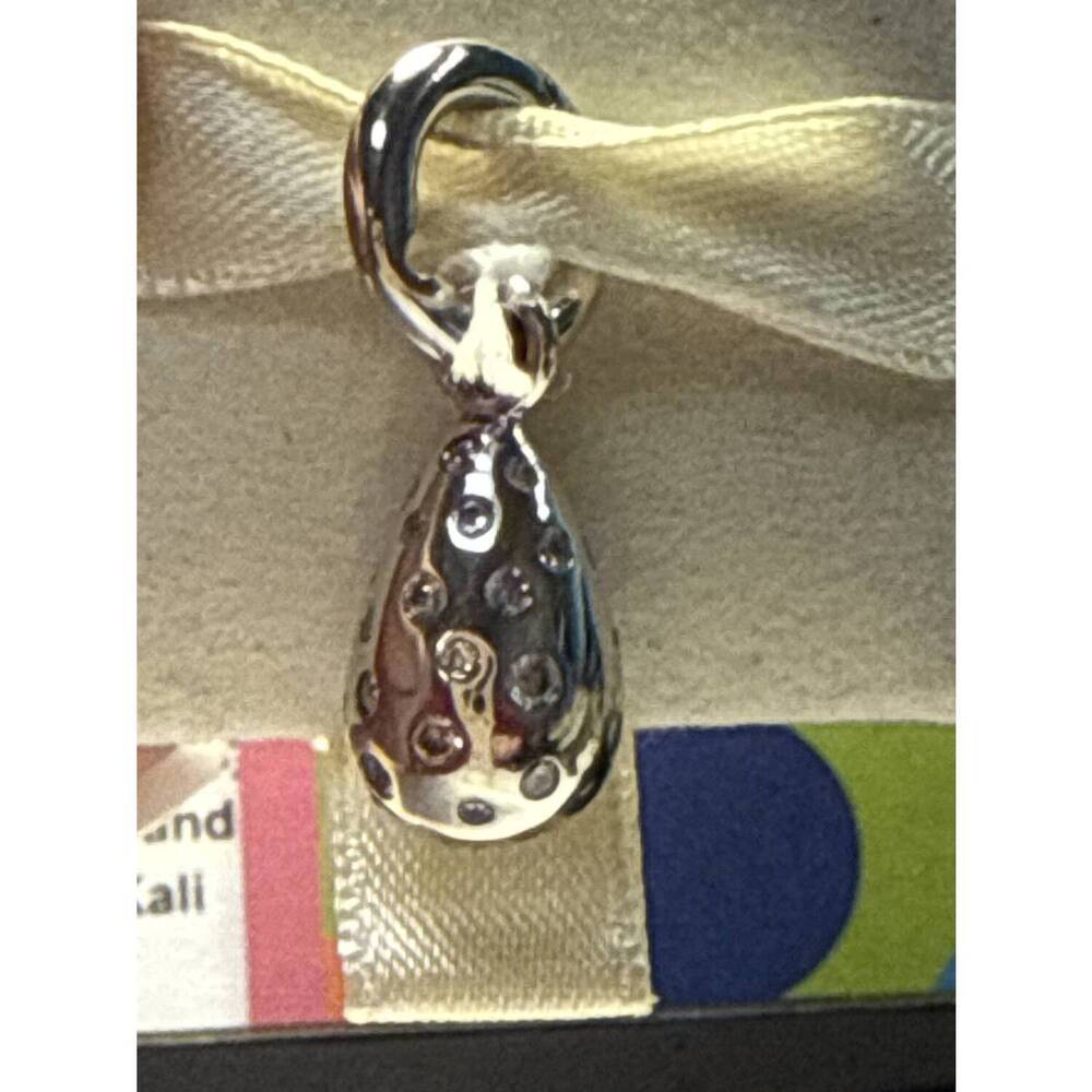 NEW STORY JEWELLERY women's diamond drop charm in silver